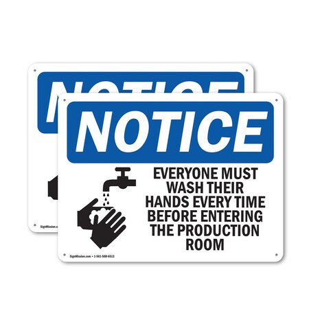 Signmission Safety Culture Sign, 18 in Width, Plastic, Rectangle OS-2PACK-NS-P-1218-L-12198